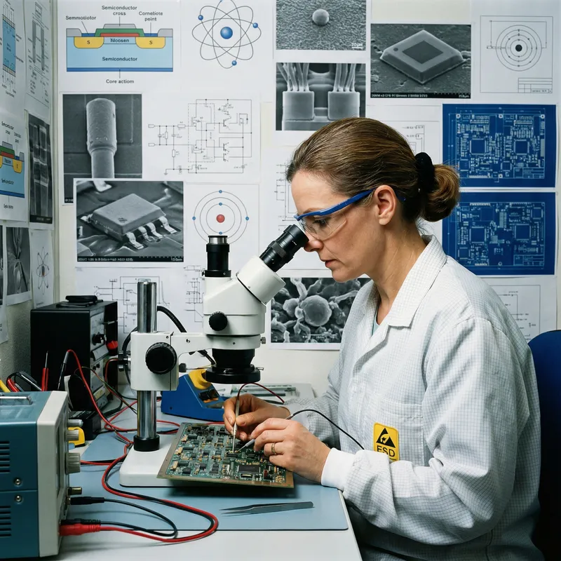 Expert PCB Inspection by Skilled Female Inspector