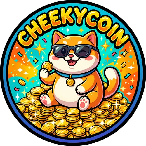 CheekyCoin Logo: Fun Cat Inu Design