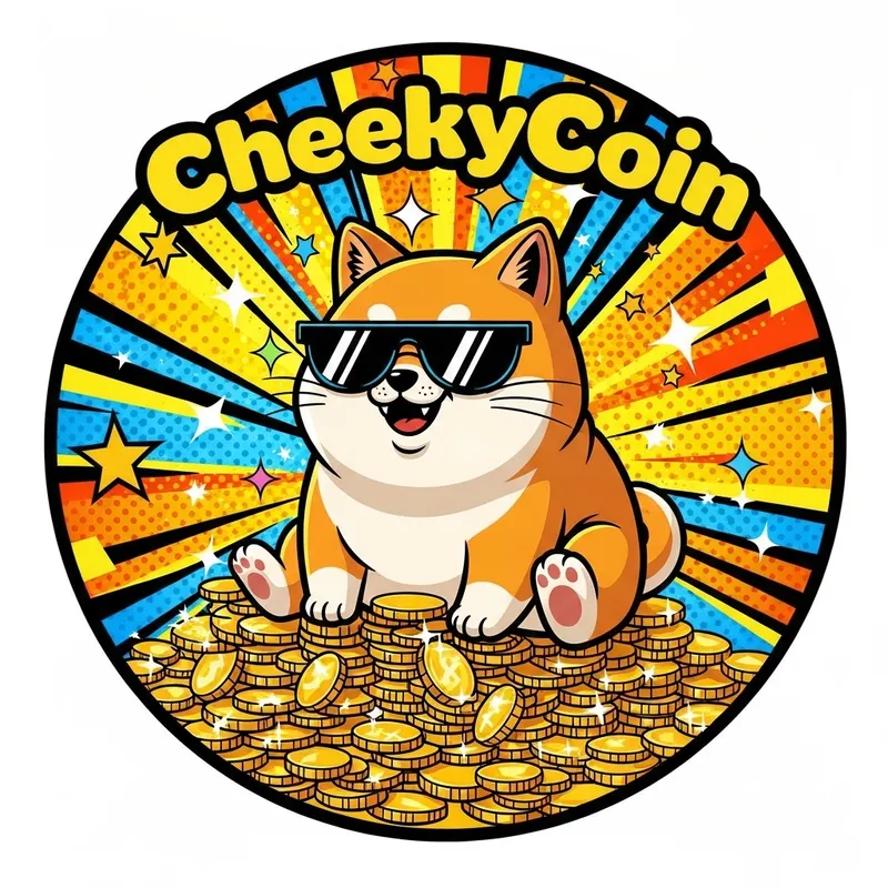CheekyCoin Logo: Fun Cat Inu Design