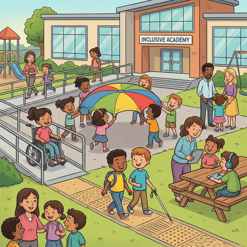 Inclusive School for Special Needs Students with Accessible Facilities