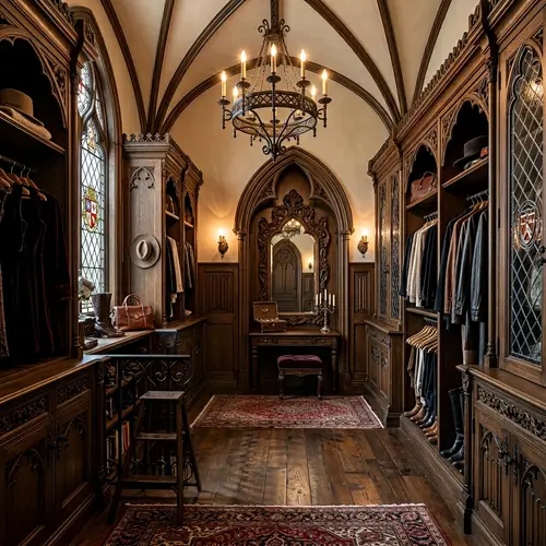 Stunning Gothic Walk-in Closet Design Ideas