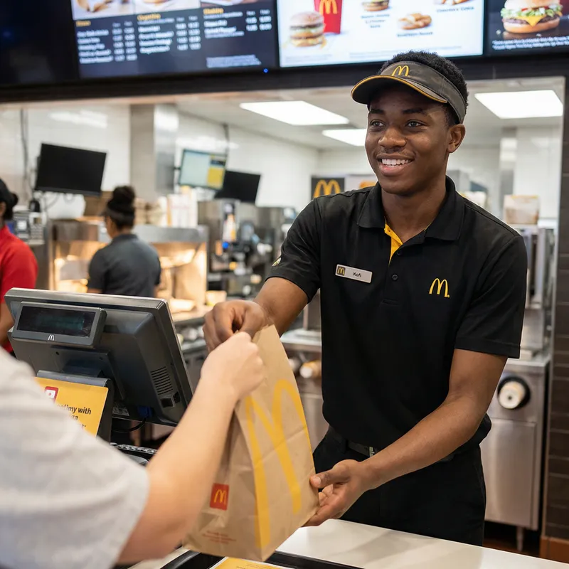 Transform Him into a McDonald's Worker
