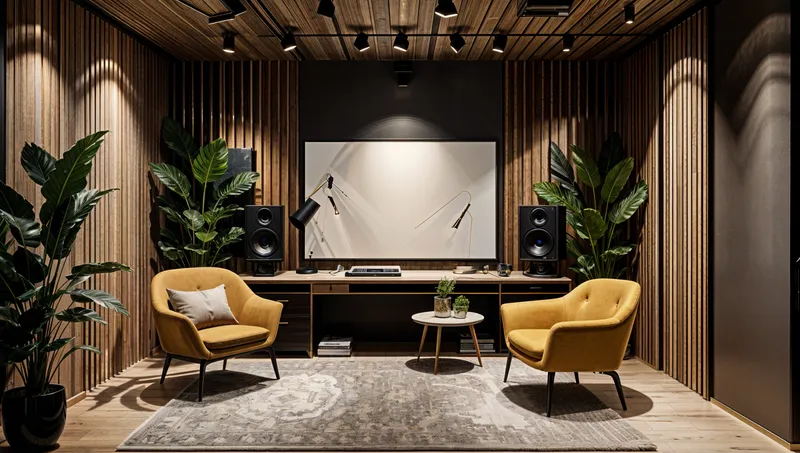 Modern Urban Podcast Studio Design Ideas