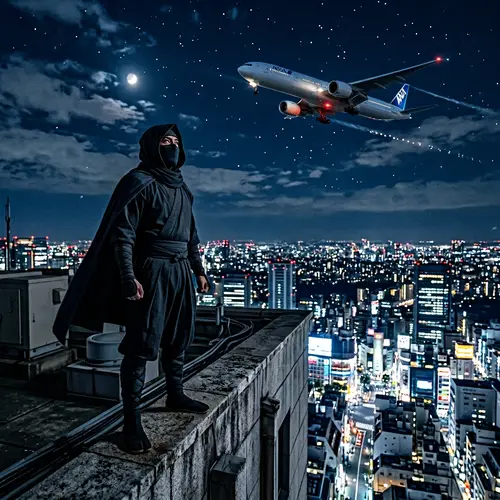 Ninja in the Sky: A Mysterious Encounter