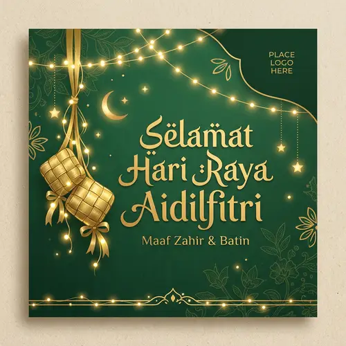 Simple & Cosy Hari Raya Greeting Post