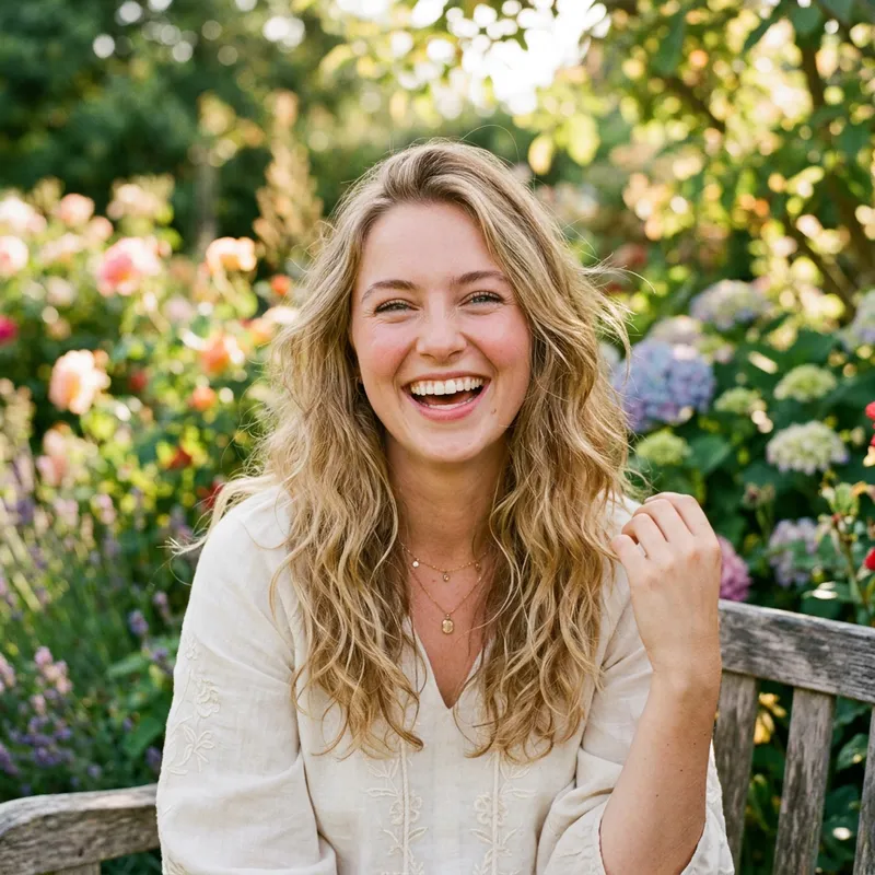 Beautiful Lady with Radiant Smile: Captivating Portraits