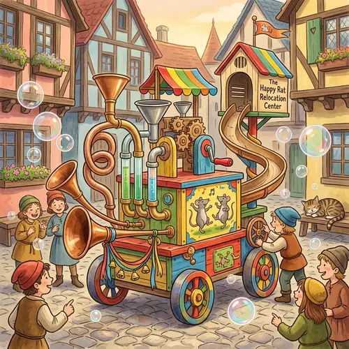 Whimsical Rat-Catching Device Inspired by Pied Piper Story