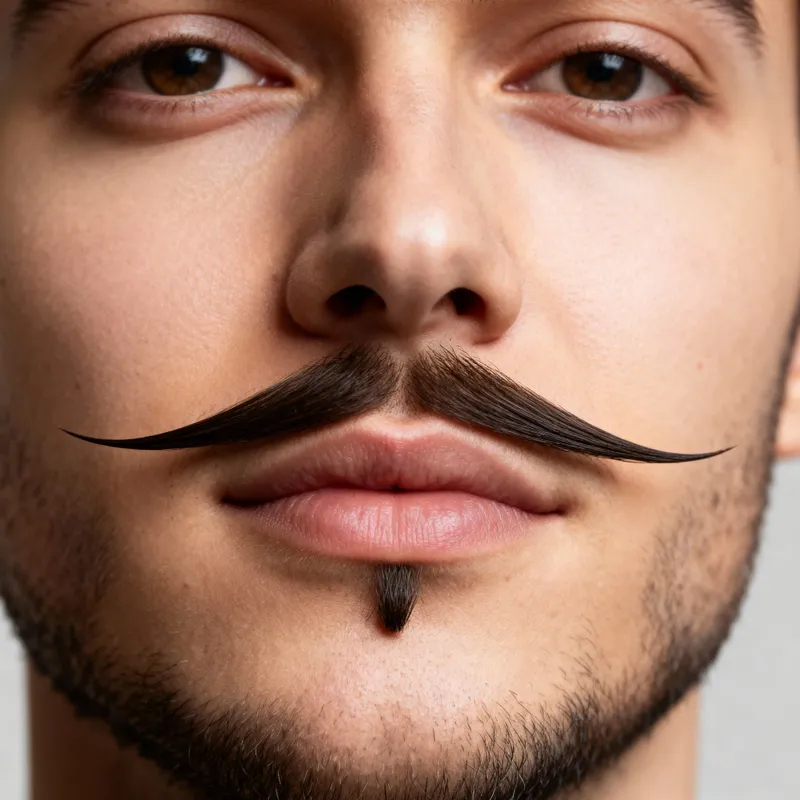 Pencil Mustache and Goatee Styles