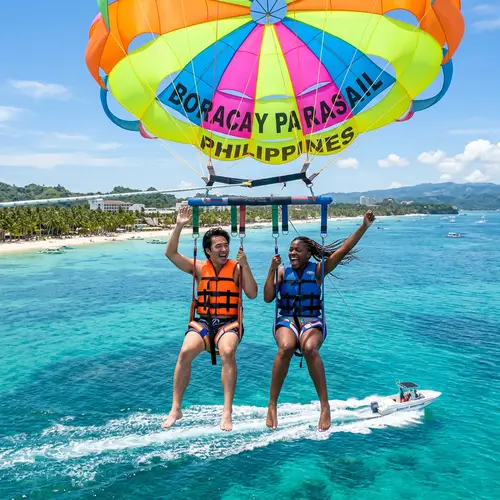 Parasailing Adventure at Boracay Beach