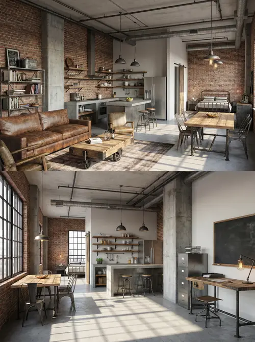 Urban Industrial Furniture: Stylish Home Decor