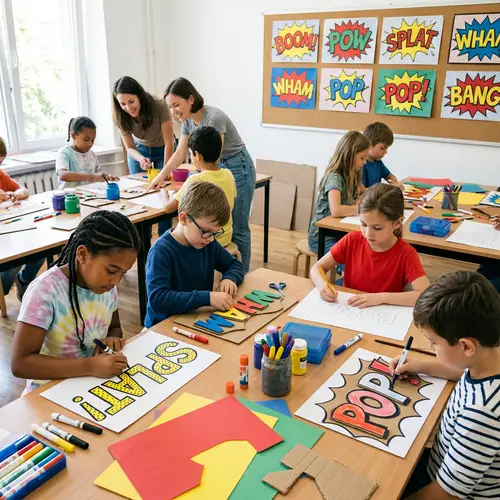 Art Lesson: Explore Pop Art & Onomatopoeia for Kids