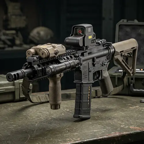 High-Tech M4A1 Carbine with Holographic Sight | Modern Military Technology