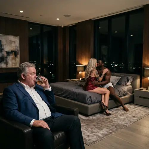 Luxury Mansion Night Scene: A Complex Love Triangle