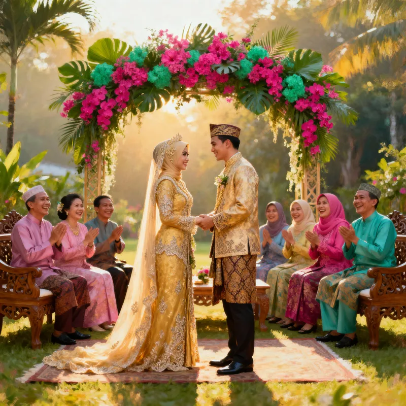Beautiful Malay Muslim Wedding Ceremony Capture