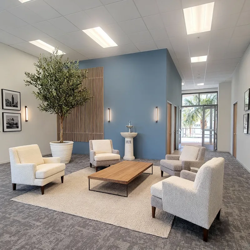 Restoration Hardware-Inspired Office Lobby Redesign