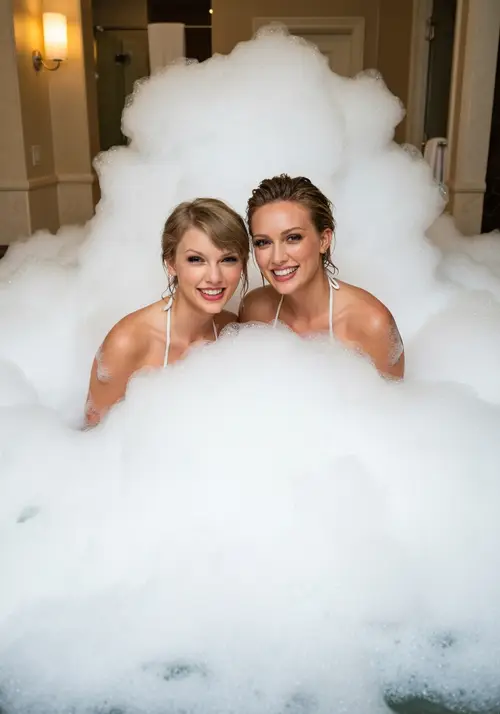 Taylor Swift & Hilary Duff: Luxurious Bubble Bath Fun