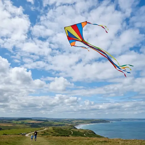 Kite Fluttering in the Sky