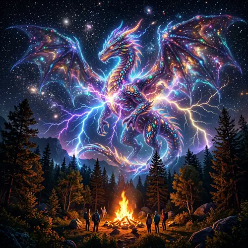 Celestial Space Storm: Bioluminescent Beauty in 8K