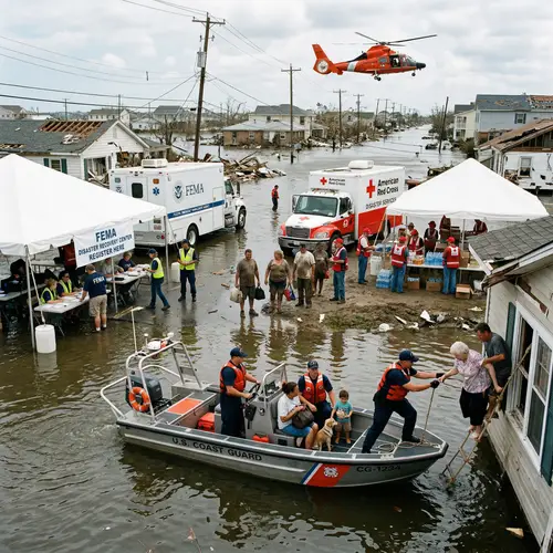Emergency Disaster Recovery: FEMA, Red Cross, Coast Guard