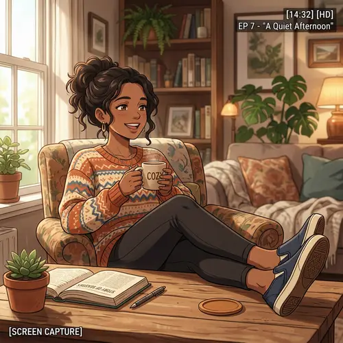 Cozy Anime Scene: Comfort with Style