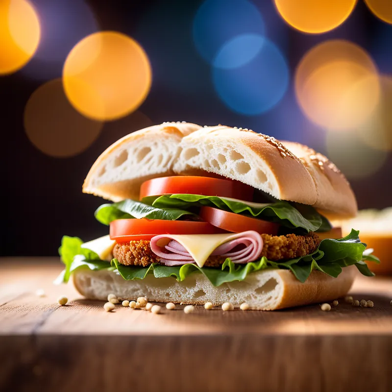 Unique Fan-Shaped Sandwich Creation Unique Fan-Shaped Sandwich Creation