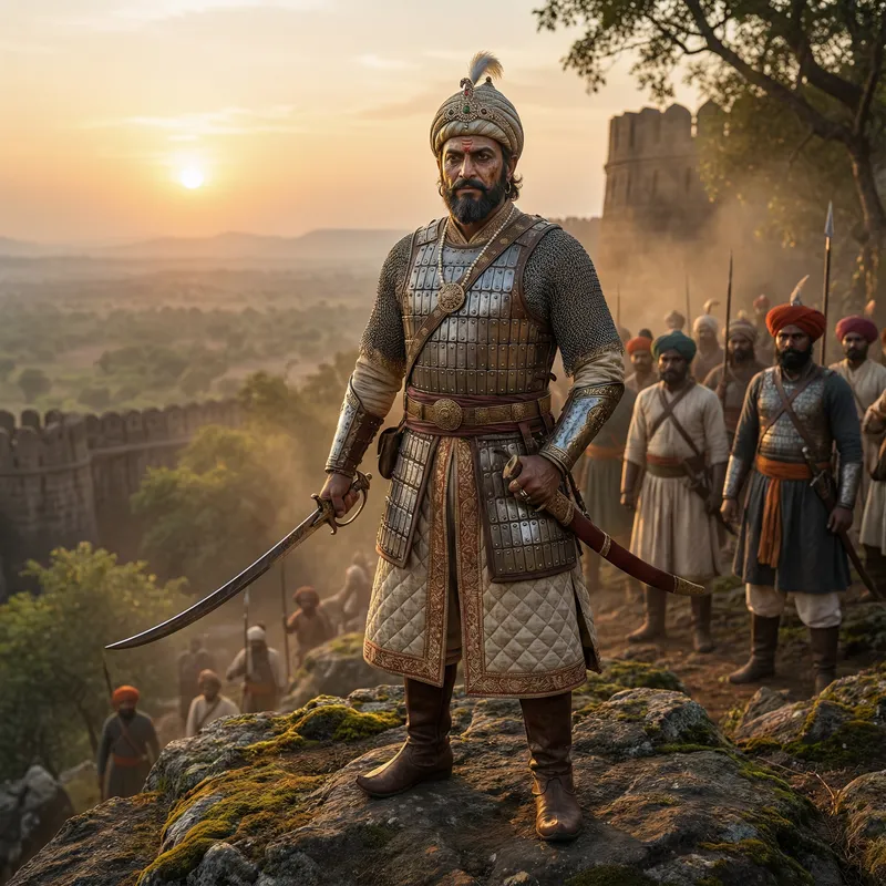 Exceptional 8K Portrait of Chhatrapati Shivaji Maharaj - Detailed Realism