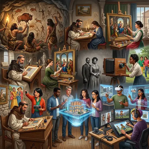 Evolution of Visual Technologies: From Cave Paintings to Virtual Reality