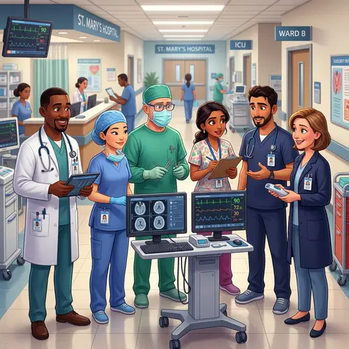 Diverse Animated Doctors in Action