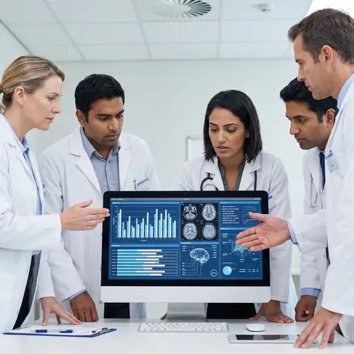 Doctors Analyzing Medical Results Together