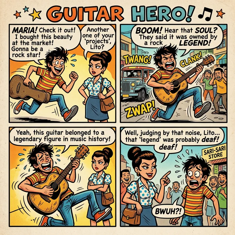 Witty Comic Strip in Classic 70s Style