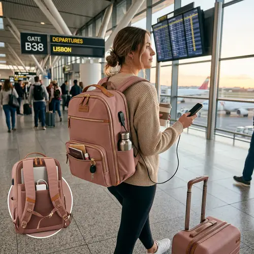 Stylish Travel Backpack for Women | Modern Design & Tech Features