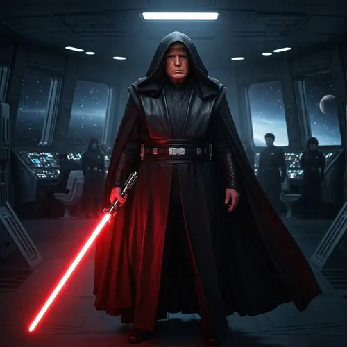 Donald Trump as Sith Lord: Star Destroyer Scene