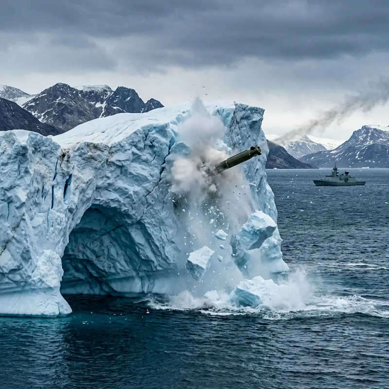Missile Shattering Iceberg Visual