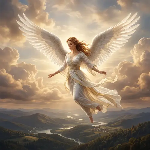 Beautiful Flying Angel Art and Imagery