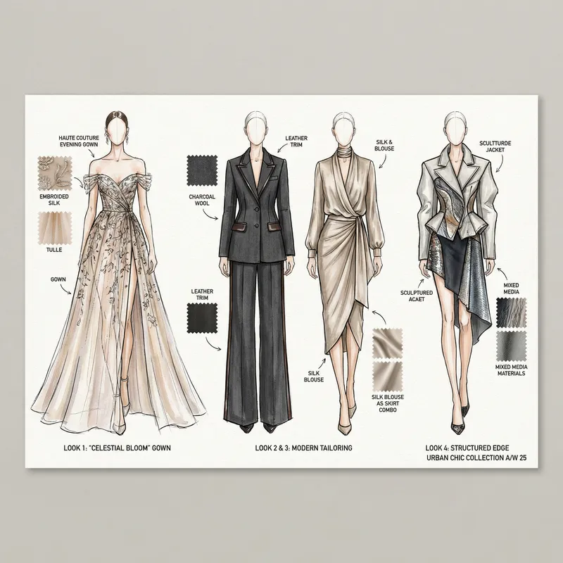 Fashion Design Illustrations: Haute Couture & Ready-to-Wear