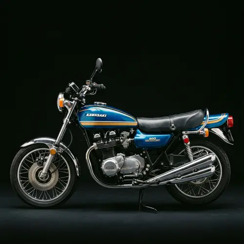 1970 Kawasaki Z1 Vintage Motorcycle | Metal Accents & Glossy Paint
