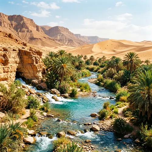 Stunning Water Flowing from the Desert