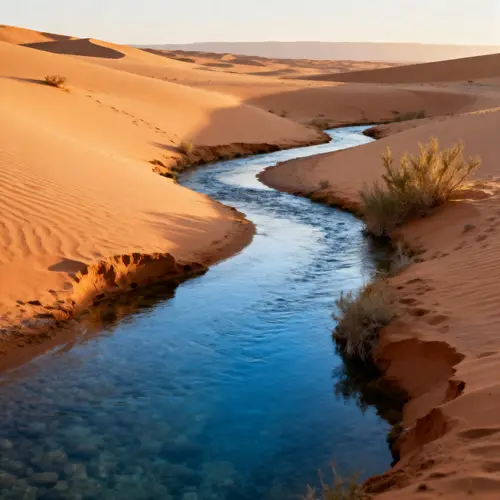 Stunning Water Flowing from the Desert