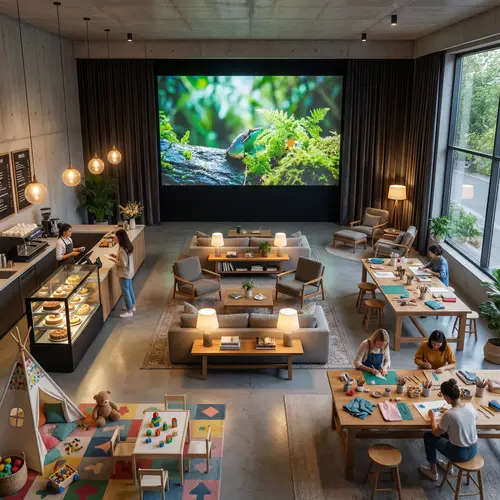 Charming Cafe with Workshop and Cinema Experience