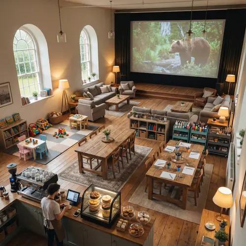 Charming Cafe with Workshop and Cinema Experience
