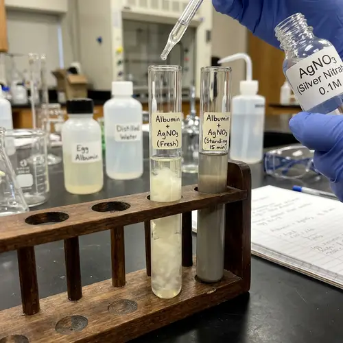 Egg Albumin and AgNO₃ Reaction Explained