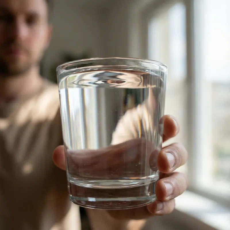 Minimalistic Macro Photography of Water in Glass