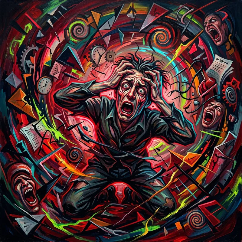 Surreal Stress Imagery: Embrace the Chaos Surreal Stress Imagery: Embrace the Chaos