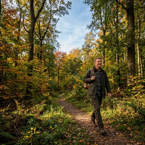 Tranquil Forest Stroll: Nature's Peaceful Embrace