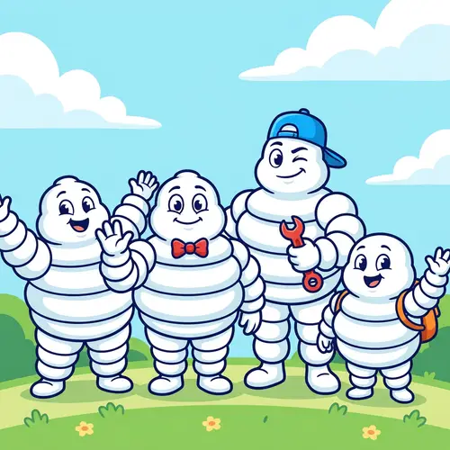 2D Characters Inspired by Michelin Tires