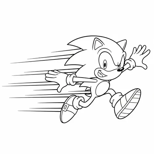 Sonic the Hedgehog Coloring Page
