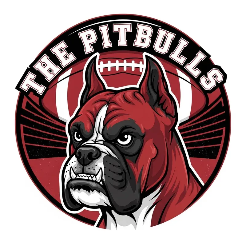 Angry Boxer Dog Logo for Football Team