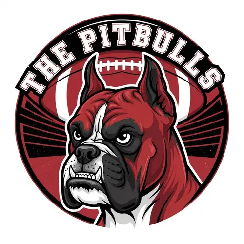 Angry Boxer Dog Logo for Football Team