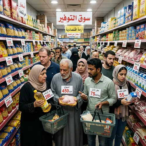 Economic Crisis in Egypt: Diverse Citizens in High-Priced Market