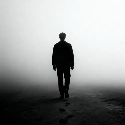 Solitary Journey in Fog: A Man's Voyage